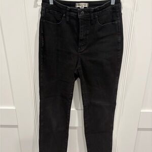 Madewell Women's Straight Leg Black Jeans